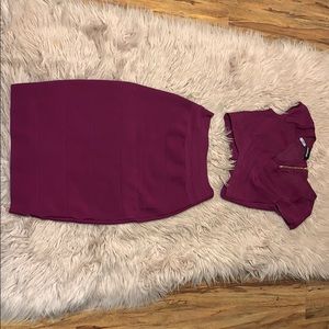 Two Piece Plum BEBE outfit. 💅🏼